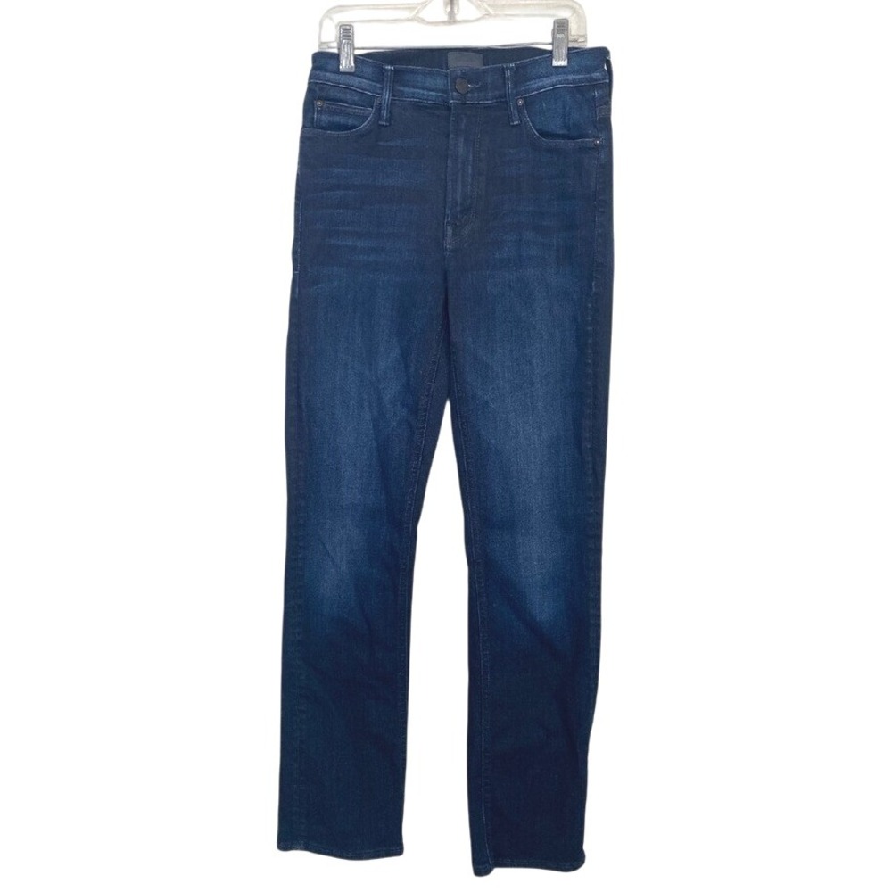 MOTHER Jeans Sz 27 The Mid Rise Dazzler Ankle Now or‎ Never Indigo Stretch Denim